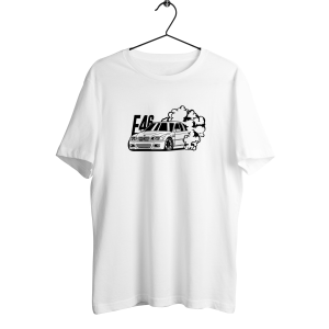 E46 Drift Tişört – %100 Pamuk, Regular Kesim, Duman Efektli Tasarım