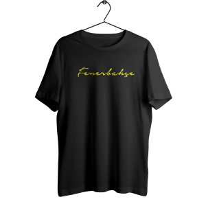 Fenerbahçe El Yazısı Tişört – Sarı Yazılı Minimal Tasarım