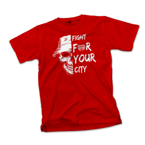 Fight For Your City Tişört – %100 Pamuk, Regular Kalıp, Tribün Ruhunu Yansıt